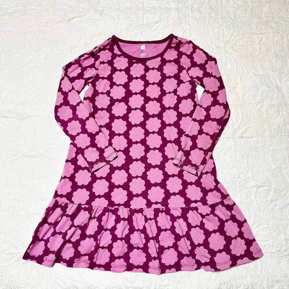 Tea Collection Printed Ruffle Dress Size 7 - Picture 2 of 7